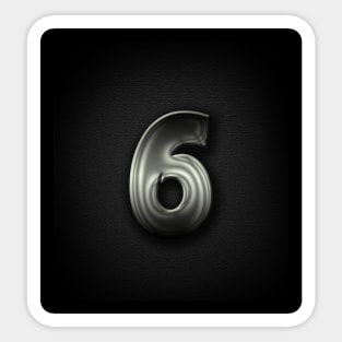 Number 6 Sticker